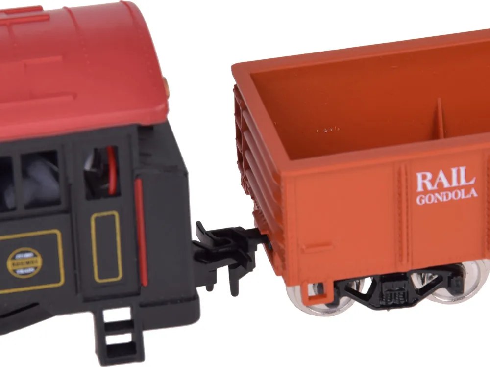 Jokomisiada Elektrický vlak, klasická parná lokomotíva s riadiacou jednotkou H0 1:87 RC0643