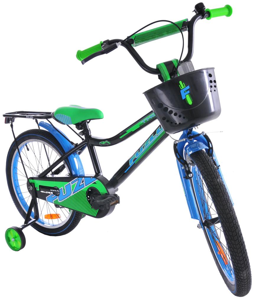 Fuzlu Detský bicykel Thor čierno-modro-zeleno-lesklý 10,5&quot; 20&quot; 2023