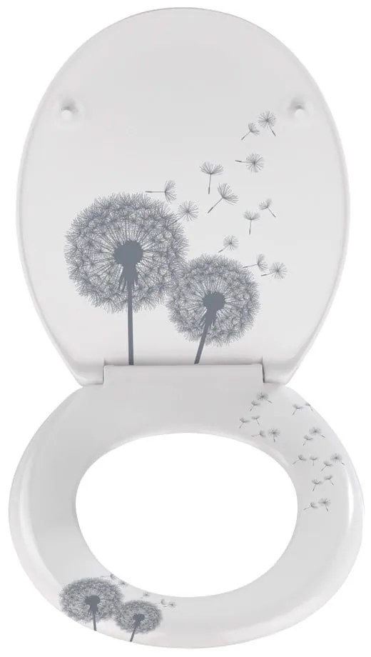 WC sedadlo s jednoduchým zatváraním Wenko Astera, 45,5 × 38 cm