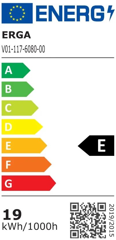 Erga Mia, LED zrkadlo 60x80cm, 2185 lm, 6500K, predné/zadné osvetlenie, ERG-V01-117-6080-00