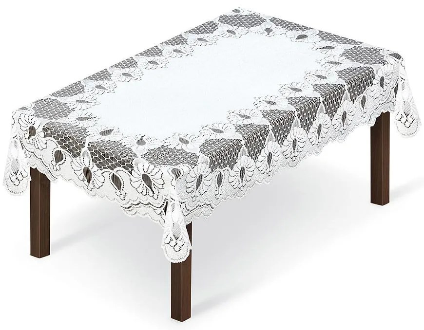 Žakárový obrus  245060 130X180 biely