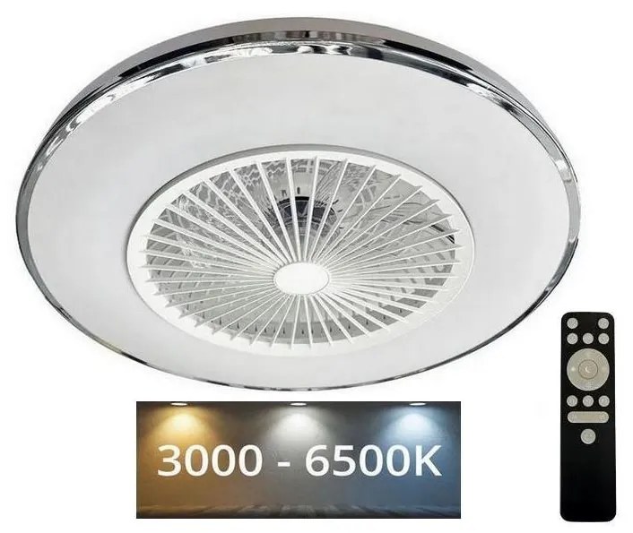 NEDES LED Stropné svietidlo s ventilátorom OPAL LED/72W/230V + diaľkové ovládanie ND3675