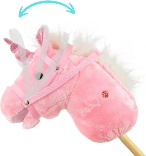 Kôň na palici Milly Mally ružový