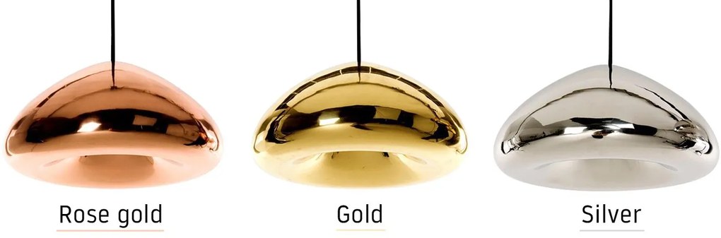Toolight Toolight, závesná stropná zrkadlová lampa 1xE27 APP323-1CP, zlatá, OSW-00420