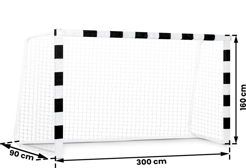 Neo-Sport Futbalová bránka 300 x 160 x 90 cm NS-460 čiernobiela