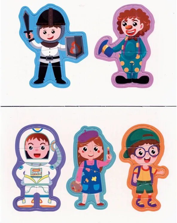 Bino magnetické puzzle Postavičky