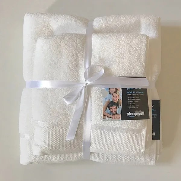 Darčeková súprava uterákov mikrobavlna ecru biela