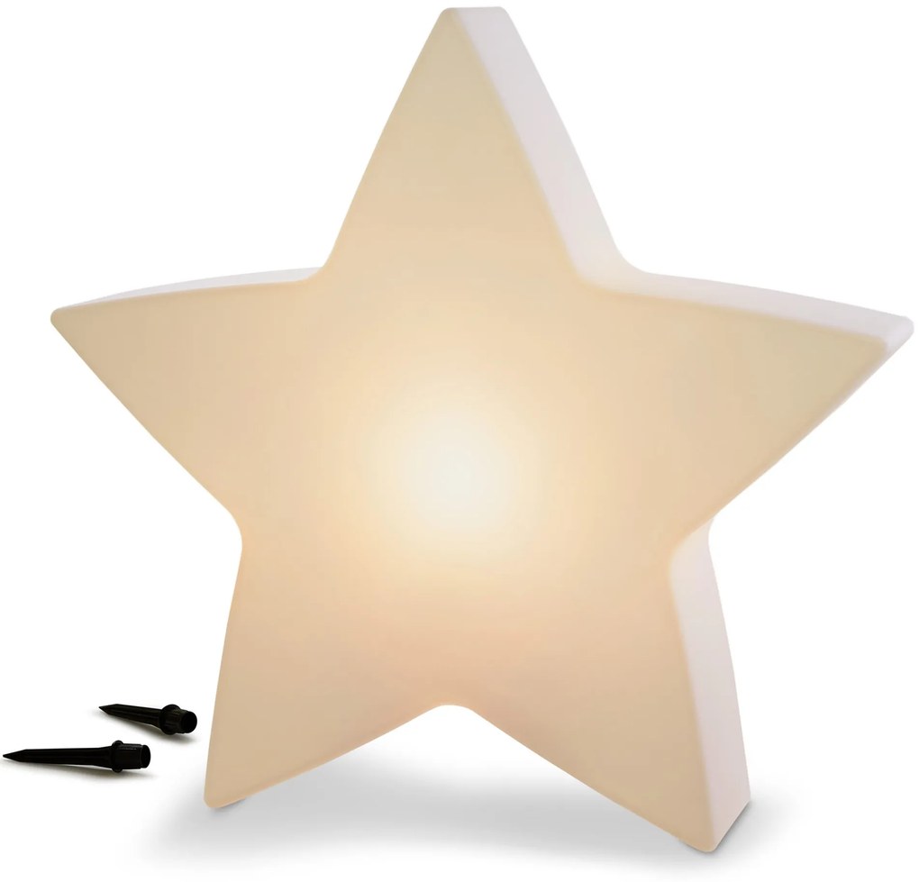 Vonkajšie solárne svietidlo v tvare hviezdy, L