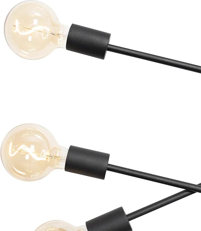 Moderné závesné svietidlo čierne 80 cm 6-svetlo - Sydney