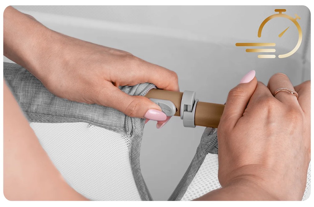 Bočná postieľka pre novorodencov s nastavením výšky Nukido NK-243