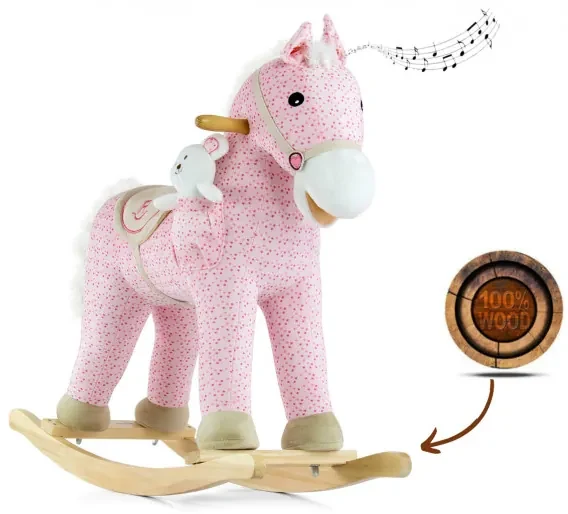 Hojdací koník Pony ružový