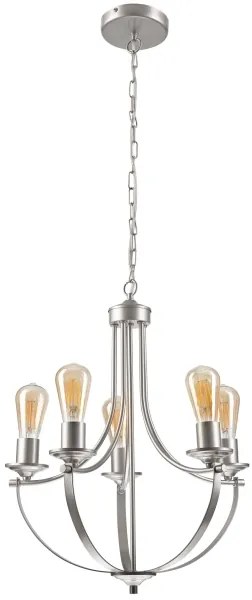 Luster na reťazi GINA 5xE27/60W/230V chróm