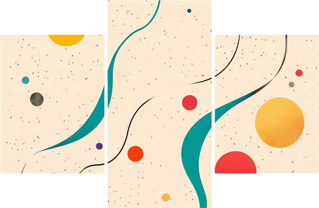 Obraz - Minimalistická farebná ilustrácia (90x60 cm)