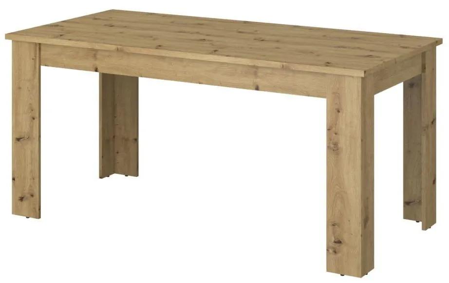 Rozkladací jedálenský stôl 160 IRON (dub artisan) (pre 6-8 osôb). Vlastná spoľahlivá doprava až k Vám domov. 1091461