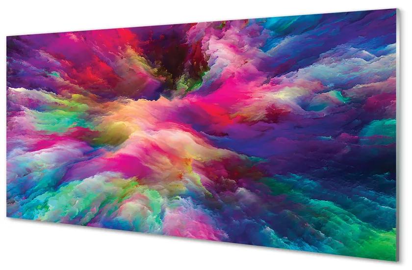 Obraz na akrylátovom skle Fraktály farebné 125x50 cm