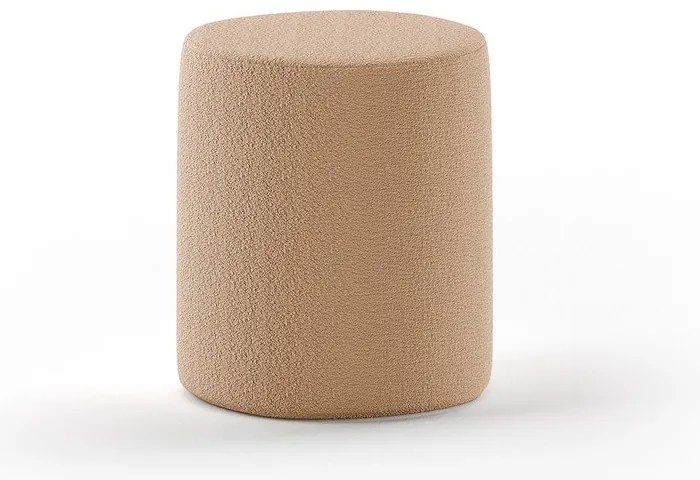 Hnedý detský puf z textílie buklé Forrest – Vipack