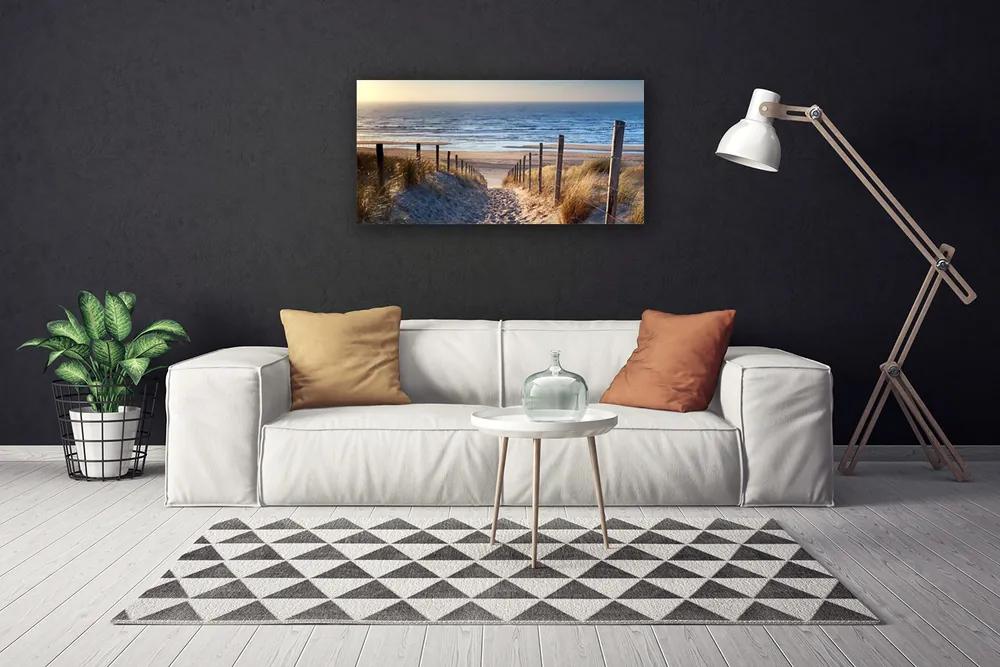 Obraz Canvas Pláž chodník krajina 125x50 cm