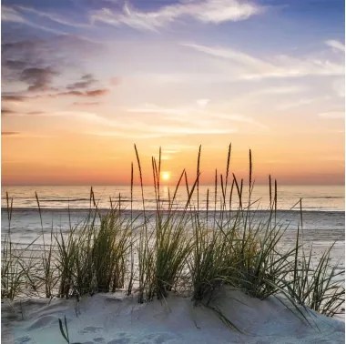 Obraz na stenu Západ slnka pri mori, 35x35 cm%