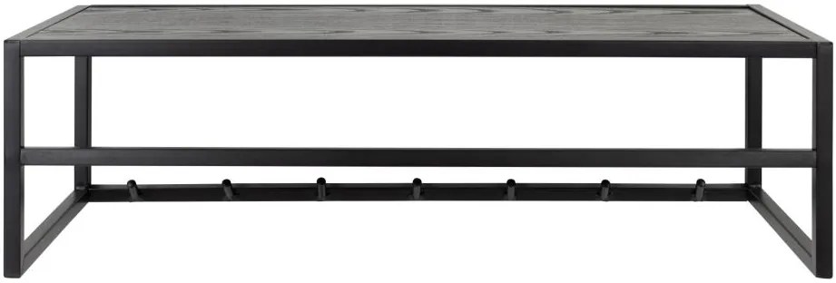 Nástenný vešiak na oblečenie Seaford I čierny