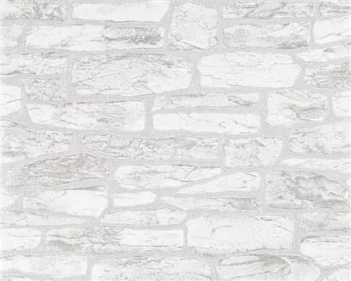 Vliesové tapety, kamenný obklad sivý, Suprofil 50812, Marburg, rozmer 10,05 m x 0,53 m