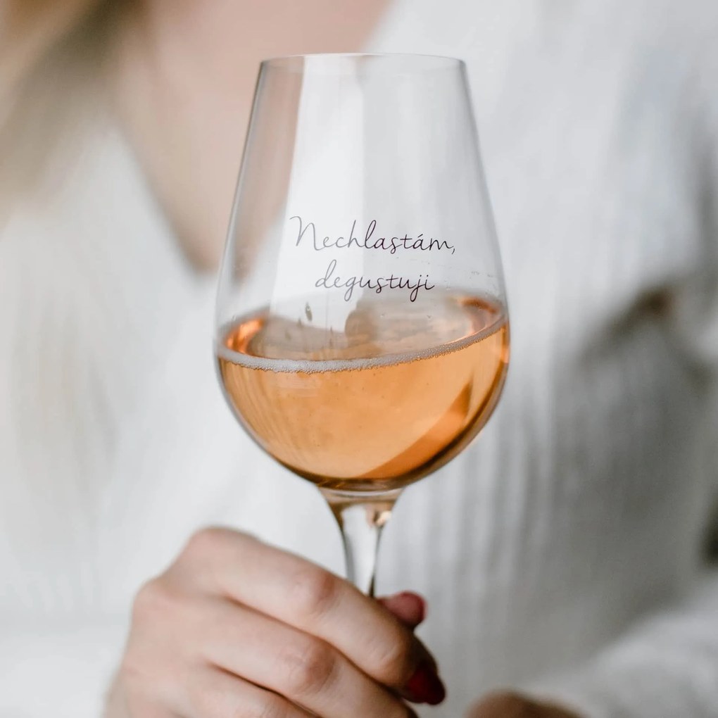Bella Rose Pohár na víno Nechlastám, degustuji + vianočná krabička – CZ