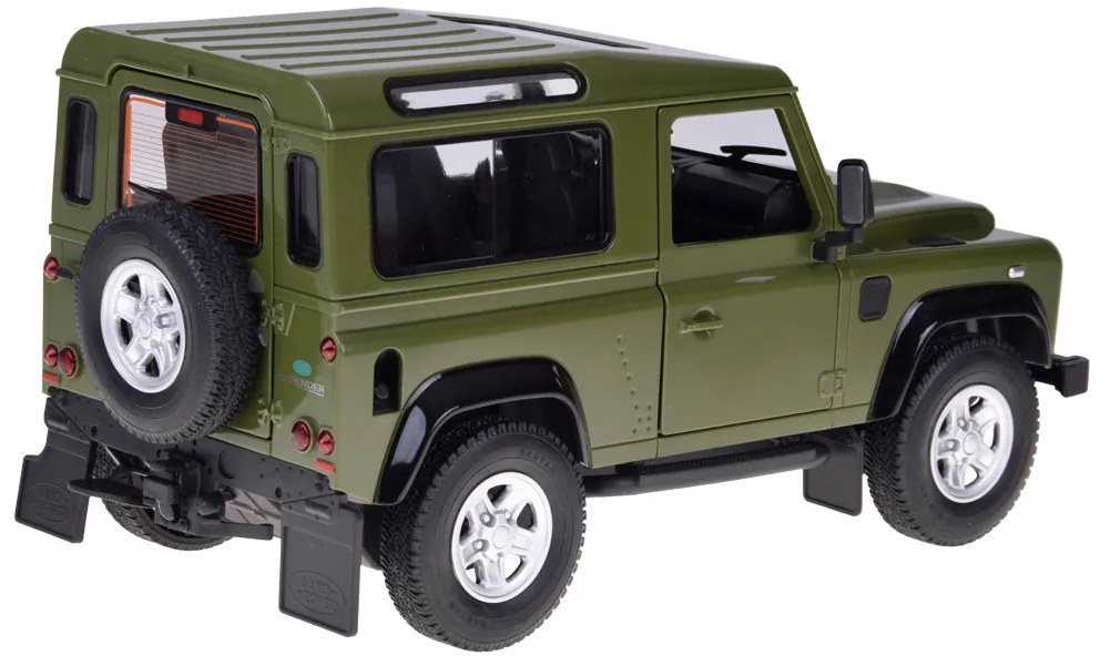 Auto na diaľkové ovládanie Rastar Land Rover Defender 1:14 so svetlami RC0712 Farba: zelená