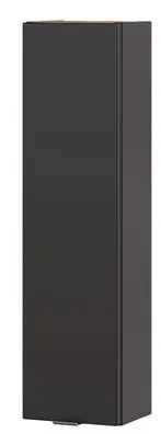 Závesná kúpeľňová skrinka Capri 830 1D čierny mat/dub kraft zlatý