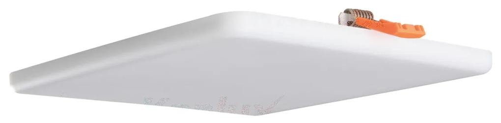 KANLUX Zápustné LED osvetlenie AREL, 25W, teplá biela, 21,5x21,5cm, hranaté, biele, IP65/20