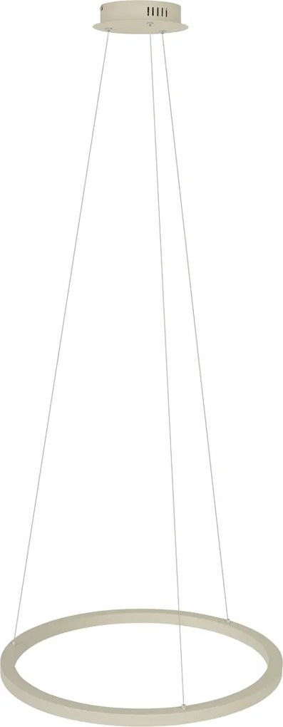 Dizajnové závesné svietidlo béžové 60 cm vrátane LED s 3-stupňovým stmievaním - Girello