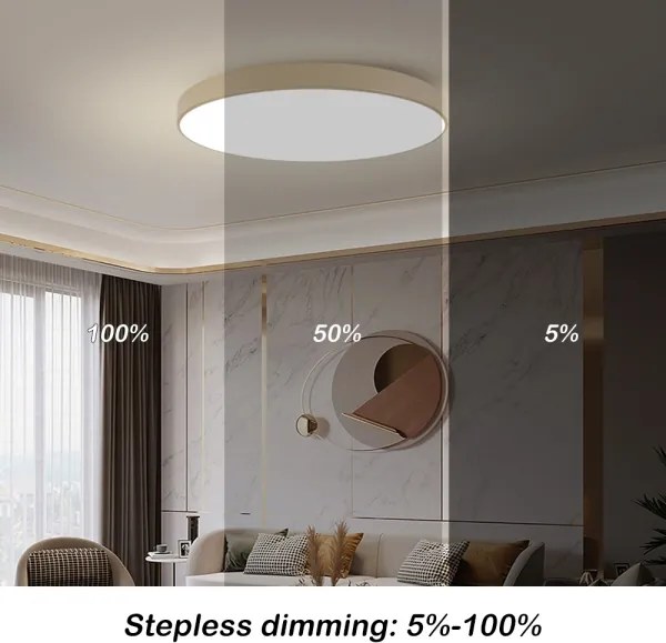 Brilagi-LED Stropné svietidlo POOL LED/128W/230V 3000/4500/6000K priemer 100 cm béžové