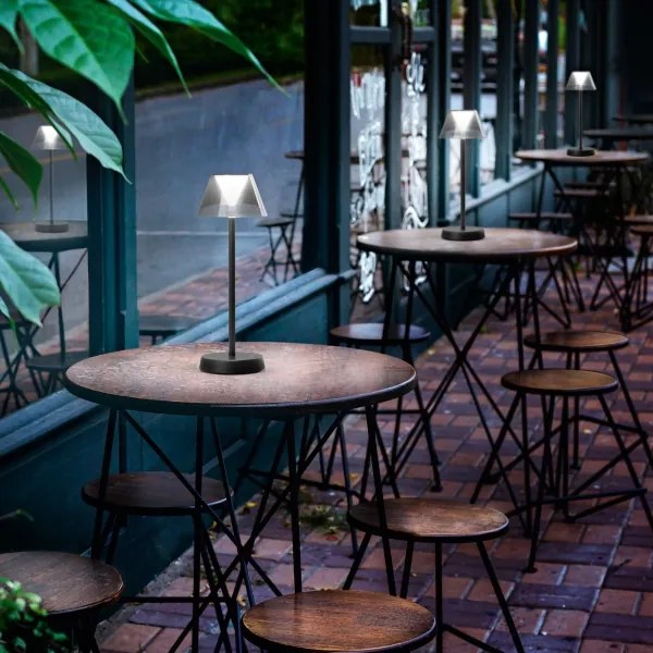 Ideal Lux - LED stmievateľná dotyková lampa LOLITA LED/2,8W/5V IP54 čierna