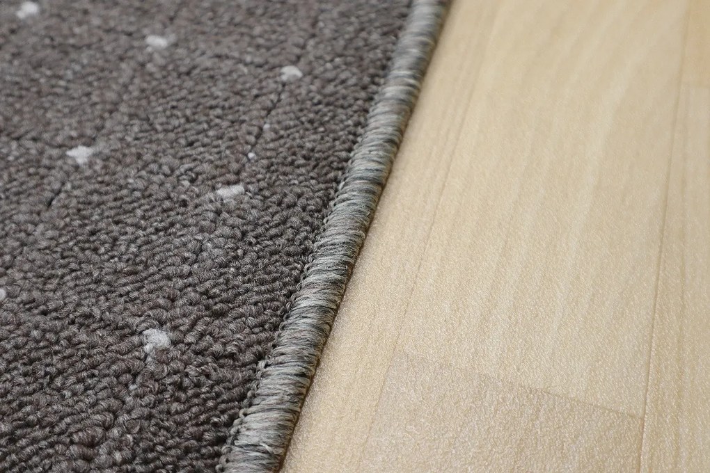 Condor Carpets, Koberec behúň na mieru Udinese hnedý, šíre 133 cm, hnedá, chodba / predsieň