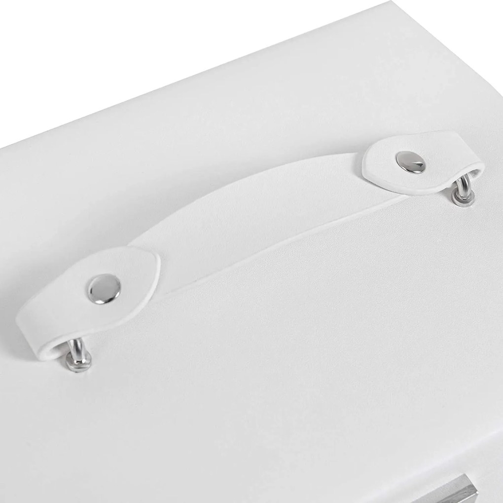 Šperkovnica Livia1, 12x17,5x13,5 cm, biela