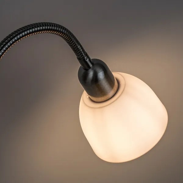 Brilagi - Stojacia lampa ARIANA 1xE27/100W/230V + 1xE14/25W matný chróm