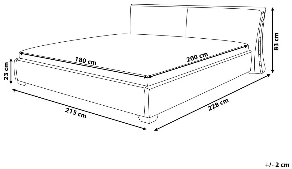 Manželská posteľ 180 cm PARNAS (s roštom) (zlatá). Vlastná spoľahlivá doprava až k Vám domov. 1007423