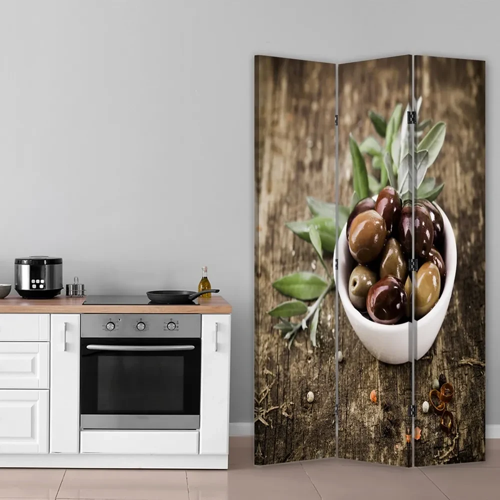 Gario Paraván Čerstvé olivy Rozmery: 180 x 170 cm, Prevedenie: Klasický paraván