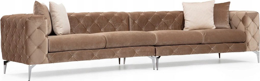 Pohovka štvorsed Collo (hnedá)