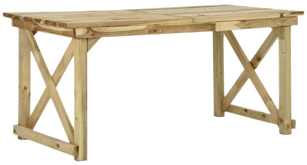 vidaXL Záhradný stôl 160x79x75 cm, drevo