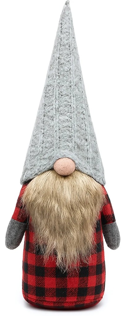 Sada 3 ks vánočních skřítků ELF 055 šedá/červená/černá