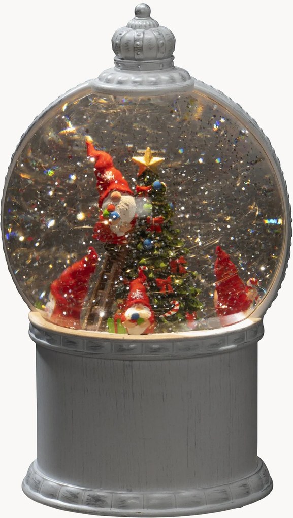 Vianočná LED dekorácia's časovačom Santas