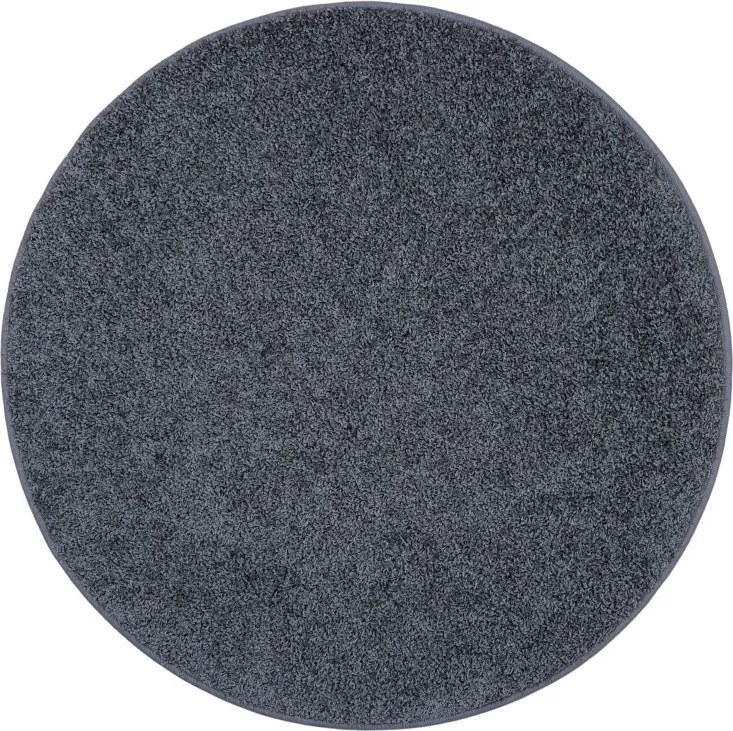 Vopi, AKCIA: 67x67 (průměr) kruh cm Kusový koberec Color Shaggy šedý guľatý, šedá, kancelária