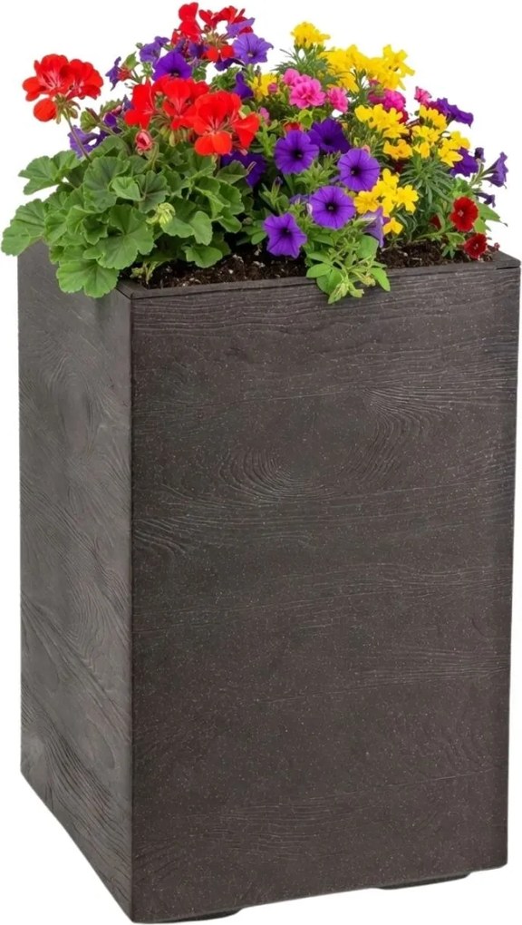 Květináč na kolečkách BETONIQUE 60x40 cm espresso hnědý