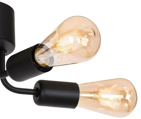 Prisadený luster BRENDA 5xE27/60W/230V čierna