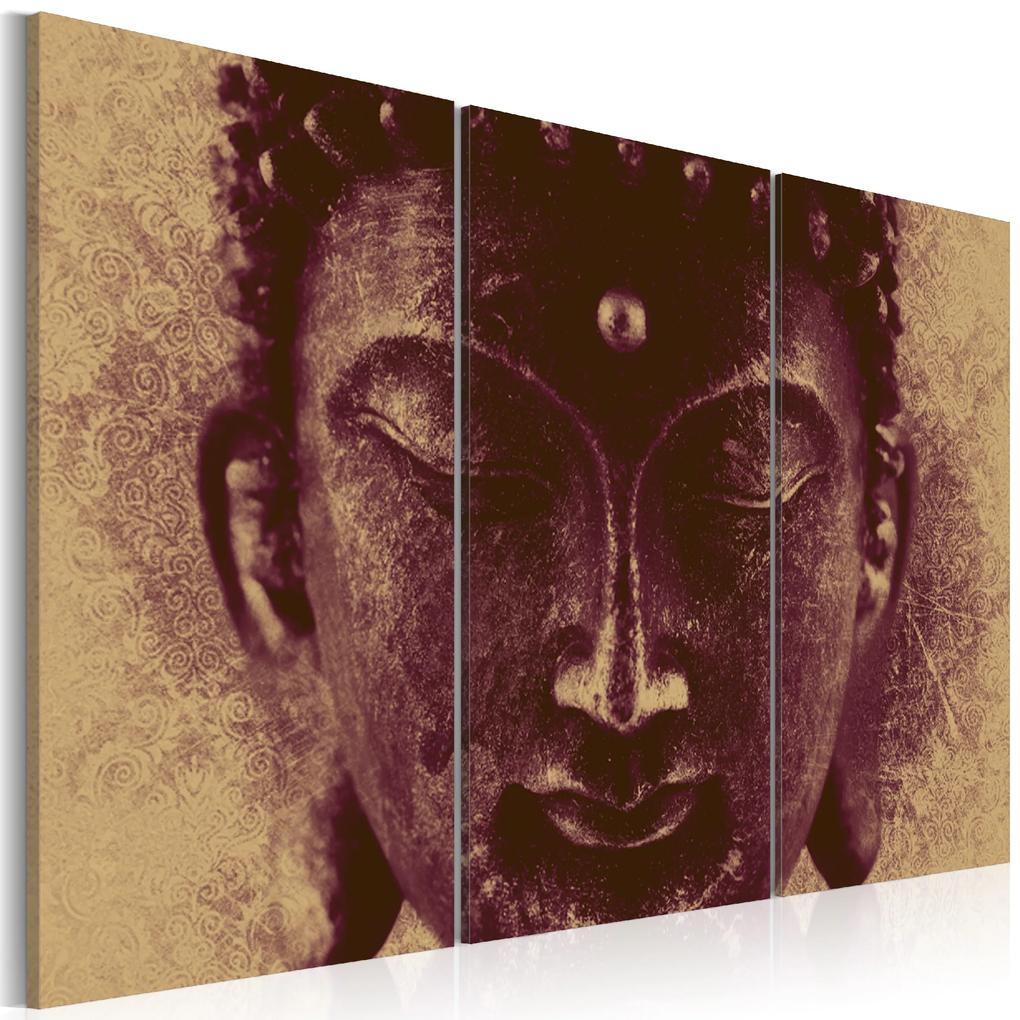 Artgeist Obraz - Buddha - face Veľkosť: 120x80, Verzia: Premium Print
