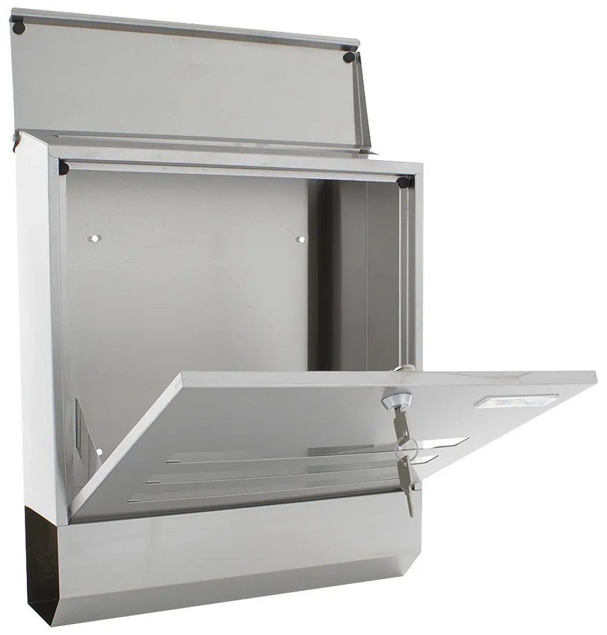 Kombinovaná schránka na noviny a listy JUBILEE 40, nerez