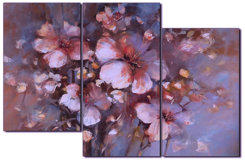 Obraz na plátne - Kvet mandlí, reprodukcia ručnej maľby 1273FD (105x70 cm)