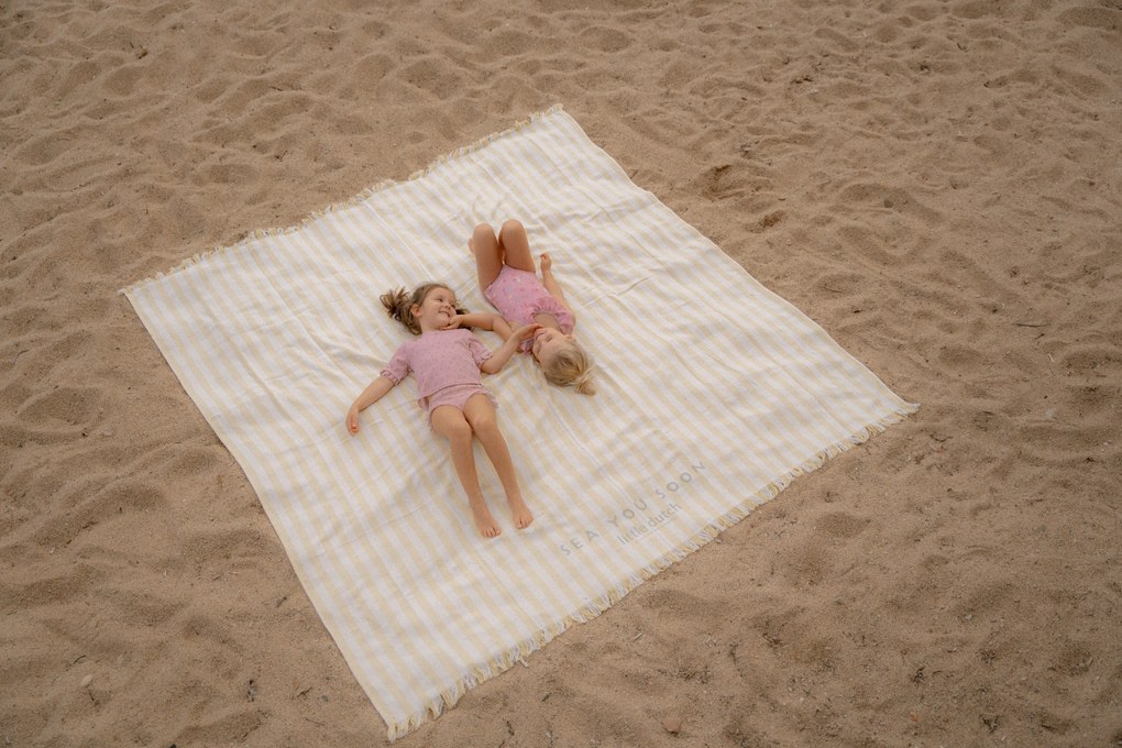 Plážová osuška 200x200 cm Beach Sunny Yellow