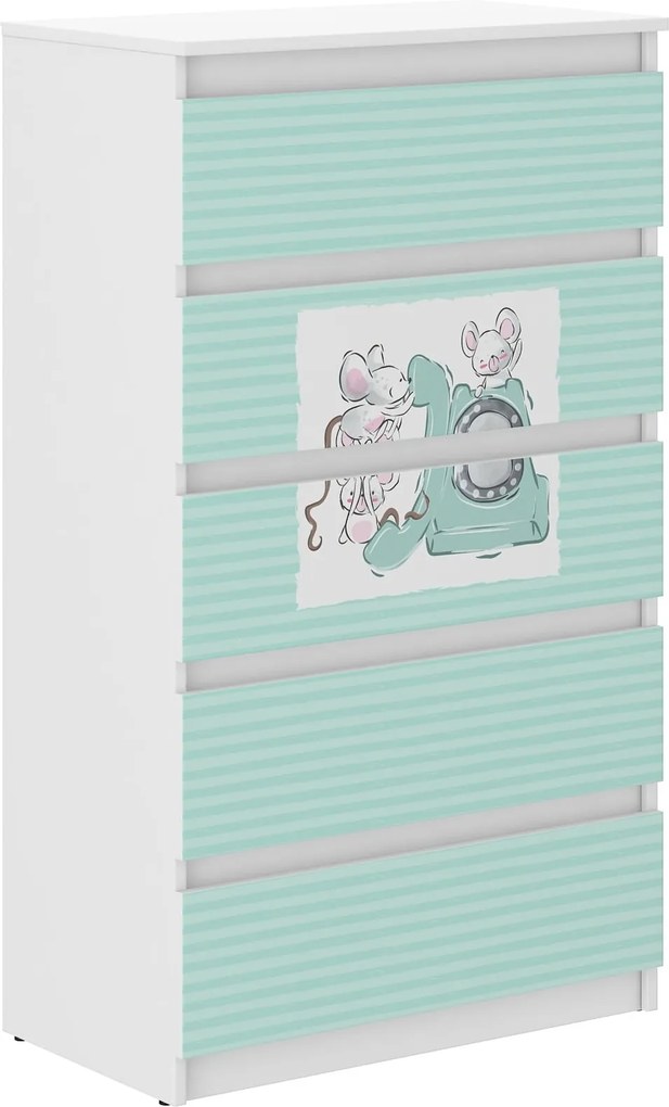 Wooden Toys Detská komoda R-5 PRIATELIA