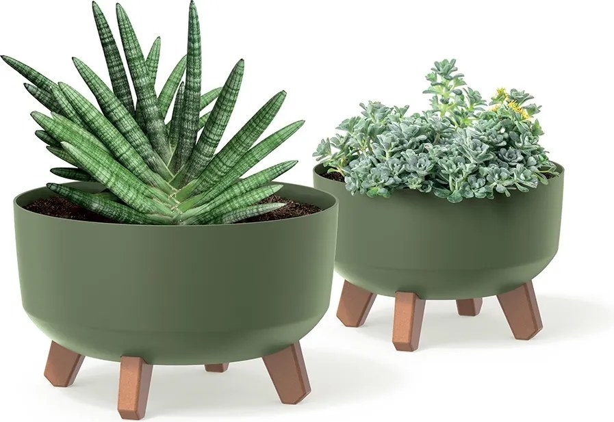 Kvetináč Gracyeen zemito zelený