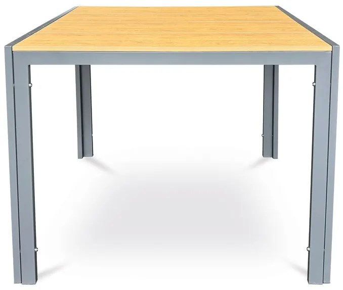 Autronic BONTEC Záhradný stôl, kov, polywood, hnedá, AZT-S1209 OAK Farba: Hnedá